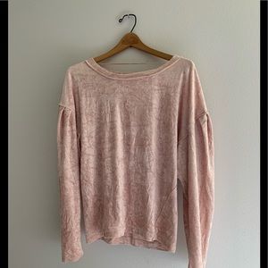 FREE PEOPLE Crushed Velvet Top